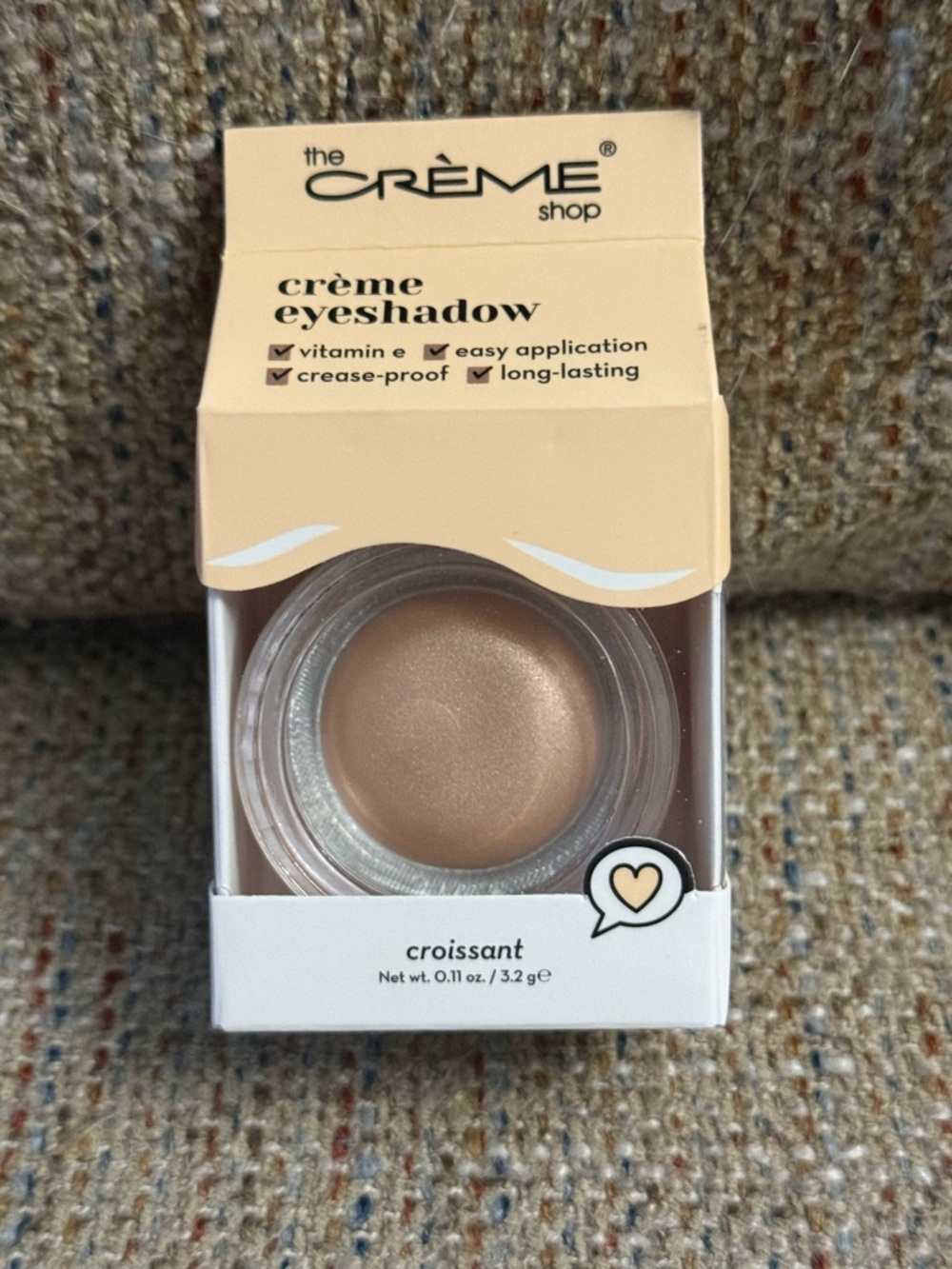 the CRÈME shop Crème Eyeshadow - Croissant (Warm Beige)